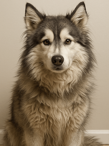 Before Bella le Husky